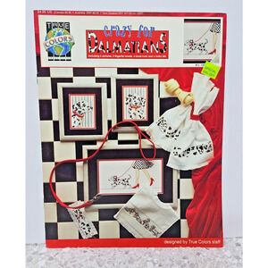 CRAZY FOR DALMATIANS ~ TRUE COLORS cross stitch leaflet Dog